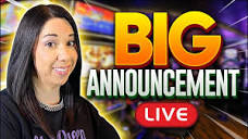 Slot Queen playing LIVE SLOTS & HUGE ANNOUNCEMENT - YouTube