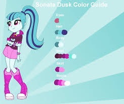 Sonata dusk s coloring pages. Sonata Dusk Color Guide By Nightfang123 On Deviantart