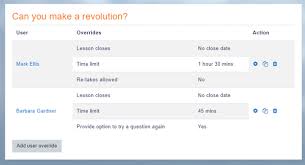 Maybe you would like to learn more about one of these? Lesson Settings Moodledocs
