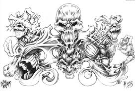 The art of graffiti actually dates back to ancient greek and roman. Skull Adn Demon Tattoo Design Img306 Skulls Demons Tattoo Ideas For Men On Paper 2376x1595 Wallpaper Teahub Io