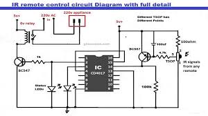Ir Remote Control On Off Switch Circuit Gillanidata Com In 2019 Circuit Electronics Projects Remote