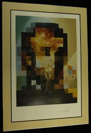 Salvador dali abraham lincoln surrealist art poster 11x17. Salvador Dali Signed Limited Edition 24x35 Lincoln In Dalivision Custom Matted Lithograph Magnum Opus Coa Pristine Auction