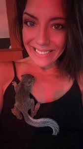 Bob Ross with his pet squirrels, 1991