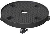 Heavy Duty Black Plastic Plant Caddy, 14-in Panacea