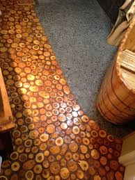 Pin By Heli Raidve On Log Home End Grain Flooring Cord Wood Flooring