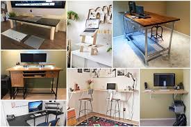 Here are some diy standing desk examples and options that you can cheaply build in minutes. 20 Ergonomic Diy Standing Desk Ideas On A Budget