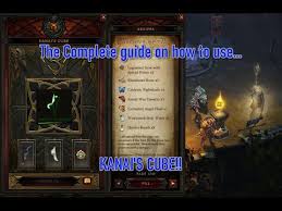 You can pick up this quest immediately in adventure mode — you may want to do it while you're leveling up just to get your ducks in a row. Video Diablo 3 Kanai Cube Guide