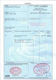 Manufactured in malaysia through transformation process which alters tariff code return npco to the applicant. Certificate Of Origin Wikipedia