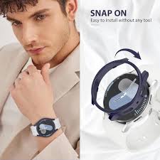 LEIXIUER Case + 5 pack Screen Protector for Samsung Galaxy Watch 7 40mm  44mm, Hard PC Bumper Cover & Tempered Glass Screen Protector for Galaxy  Watch 7 40mm 44mm: Buy Online at