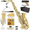 Amazon.com: Stagg 77-SA/RD Alto Saxophone with ABS Case - Red Body ...