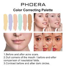 Amazon.com : PHOERA Color Correcting Concealer Palette,Face Contouring  Concealer Full Coverage.(04 Color Correcting Concealer) : Beauty & Personal  ...