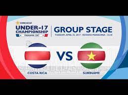 En septiembre de 2019 la concacaf oficializó el sistema de clasificación para la copa oro de 2021. Cu17pan Costa Rica Vs Suriname Youtube