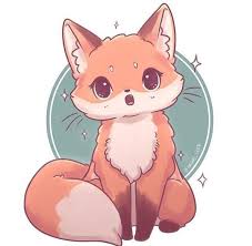Pin By Claude Faye On Fox Cute Animal Drawings Cute Kawaii Animals Cute Drawings