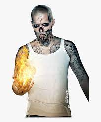 Esquadrão suicida estreou em nova york em 1 de agosto de 2016 e foi lançado nos cinemas em 04 de agosto de 2016 em 2d, 3d e imax 3d. Diablo Suicide Squad Costume Png Download El Diablo De Escuadron Suicida Transparent Png Kindpng