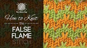Dec 15, 2020 · if you're looking for your next diy home project, this is the perfect weekend activity that only requires one person and less than an hour—for both beginners and experienced knitters alike. How To Knit The False Flame Stitch New Stitch A Day Lace Knitting Patterns Knitting Stitches