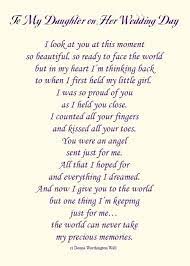 Mother S Gift For Daughter On Wedding Day Poem To My Daughter Daughter Wedding Gifts Daughter Poems
