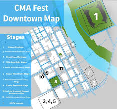 Cma Fest Stage Locations In Downtown Nashville