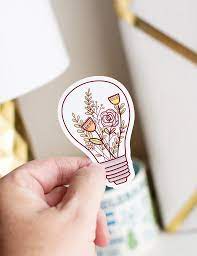 The biggest way to give a decal a sticker look is to add an offset, or an outline, around the design. Great Idea Vinyl Sticker Beautiful Stickers Etsy Stickers Sticker Art
