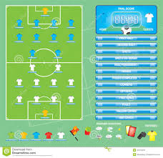 info graphics for football soccer game icons game elements