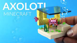 Minecraft axolotl plush 35 big giant, blue pink yellow brown green, stuffed animal, minecraft gifts, game soft toy,minecraft plushie gamer vegaartshop 5 out of 5 stars (154) Creating The Axolotl In An Underwater Diorama Minecraft Caves Cliffs With Polymer Clay Youtube