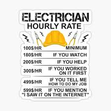 Electrician hourly rates hiring a licensed electrician to bring your electrical work up to code averages from $40 to $100 per hour. Journeyman Stickers Redbubble