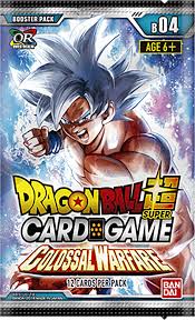 Maybe you would like to learn more about one of these? Dragon Ball Super Card Game Dbs B04 Colossal Warfare Booster Pack Bandai Dragon Ball Super Dragon Ball Super Booster Packs Collector S Cache