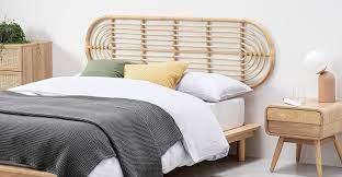 Usually ships within 2 to 3 days. Selin King Size Headboard Oval Natural Rattan Made Com King Size Headboard Headboard Rattan Headboard