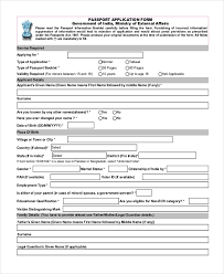 Whether you fill it out online or by hand, it is important that you do not sign the form until you are instructed to do so in front of a passport designated official you. Free 12 Sample Passport Application Forms In Pdf Ms Word Excel