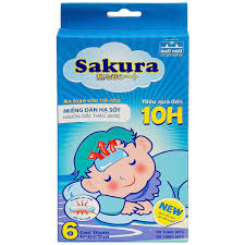 Miếng dán hạ sốt Sakura hiệu quả đến 10h (6 miếng) - Long Châu