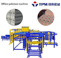 Servo Controlled offline palletizing machine for concrete blocks