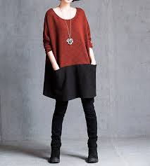 Fashion Cotton Stitching Dress Wine Red Dress Blue Lake Dress Leisure Large Size Dress In 2020 Fashion Stitching Dresses Wine Red Dress