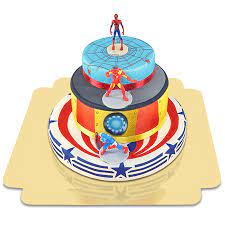 Hierfür backen sie einen 15. Avengers Auf 3 Stockiger Superhelden Torte Deinetorte De