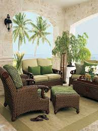 Vimini E Accessori Sfumati Nel Verde Regalano Un Appeal Tropicale Design Di Mobili Mobili In Vimini Idee Per Decorare La Casa