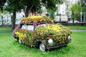 Image result for flowers on tires