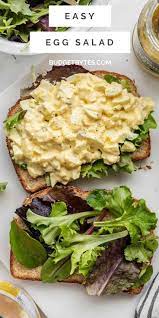 This Quick And Easy Egg Salad Is Perfect For Busy Days Or Whenever You Need A Fast Inexpensive Delicious And Filling Meal In 2022 Easy Egg Salad Egg Salad Easy Eggs