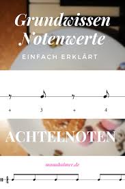 Grundsätzlich wird zwischen der schreibweise in der alltäglichen textverarbeitung, z.b. Achtelnoten Einfach Erklart Notenwerte Verstehen Manu Holmer Schlagzeug Und Wortspielerin