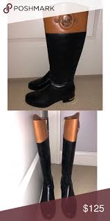 Michael Kors Black And Brown Boots Size 6 Michael Kors Boots Boots Michael Kors Boots Leather Boots