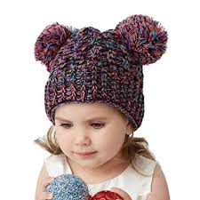 Check spelling or type a new query. Buy Vbirds Infant Toddler Beanie Knit Hat Winter Twist Double Pom Pom Wool Knitted Cap With Cartoon Mouse Ears Multicolor At Amazon In