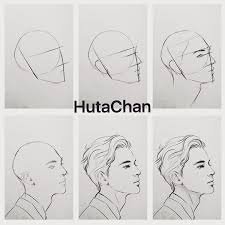 Animeoutline provides easy to follow anime and manga style drawing tutorials and tips for beginners. Tutorial Drawing Draw Tutorial Anime Semirealistic Art Artwork Hair Boy Handsome Sketch Goodnigh Drawing Tutorial Sketches Tutorial Drawing Heads
