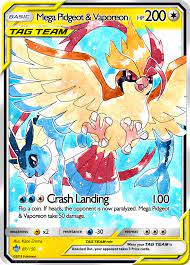 Yellow team's performance at our hostel day celebration. Mega Pidgeot And Vaporeon Tag Team Card By Owlburrow On Deviantart