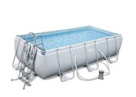 Bestway Power Steel Piscina Rettangolare Con Struttura Metallica 6478 Litri 404x201x100 Cm Nel 2020 Piscina Rettangolare Casette Da Giardino Piscina