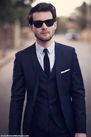 Black 3 Piece Suit Mens Kolonel Mustard Hunting Stand Blue Suit Black Tie Blue Suit Men Mens Fashion Suits