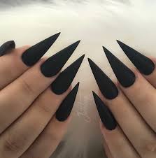 55 classic red and black nail art designs. Black Matte Coffin Nails With Design Nail And Manicure Trends