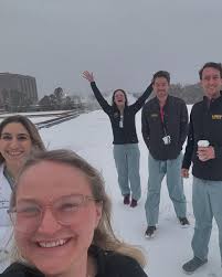 Code Grey teams making sneaux angels ❄️❄️