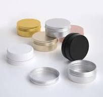 150mL Empty Aluminum Tin Jars with Screw Cap for Cosmetic Hair Pomade & Car  Polish Wax Packaging Customizable Color