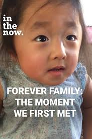 The mutual joy of adopting a child.