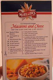 Farmwife At Midlife Mueller S Back Of The Box Old Fashioned Macaroni And Cheese Cream Baked Mac And Cheese Recipe Macaroni Cheese Recipes Cheese Recipes