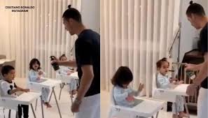 The baby was born in the us, to a surrogate mother who reportedly made ronaldo the child's sole guardian. Juventus Star Cristiano Ronaldo Helps Kids Sanitise Wins Hearts On Social Media Watch