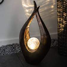 Weitere ideen zu garten stehlampe, lampe, garten. Led Solar Aussen Deko Leuchte Glas Kugel Steh Leuchte Garten Dekoration Bronze Lampe Rasen Weg Beleuchtung Kaufen Bei Www Etc Shop De Gmbh Co Kg