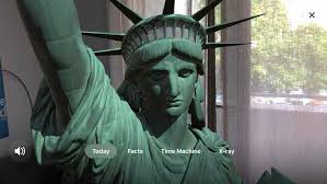 Das statue of liberty national monument ist ein nationalmonument der vereinigten staaten, es umfasst die freiheitsstatue auf liberty island und die einwanderungsstation auf ellis island. Freiheitsstatue Ar App Zeigt Das Monument In Verbluffendem Detailgrad